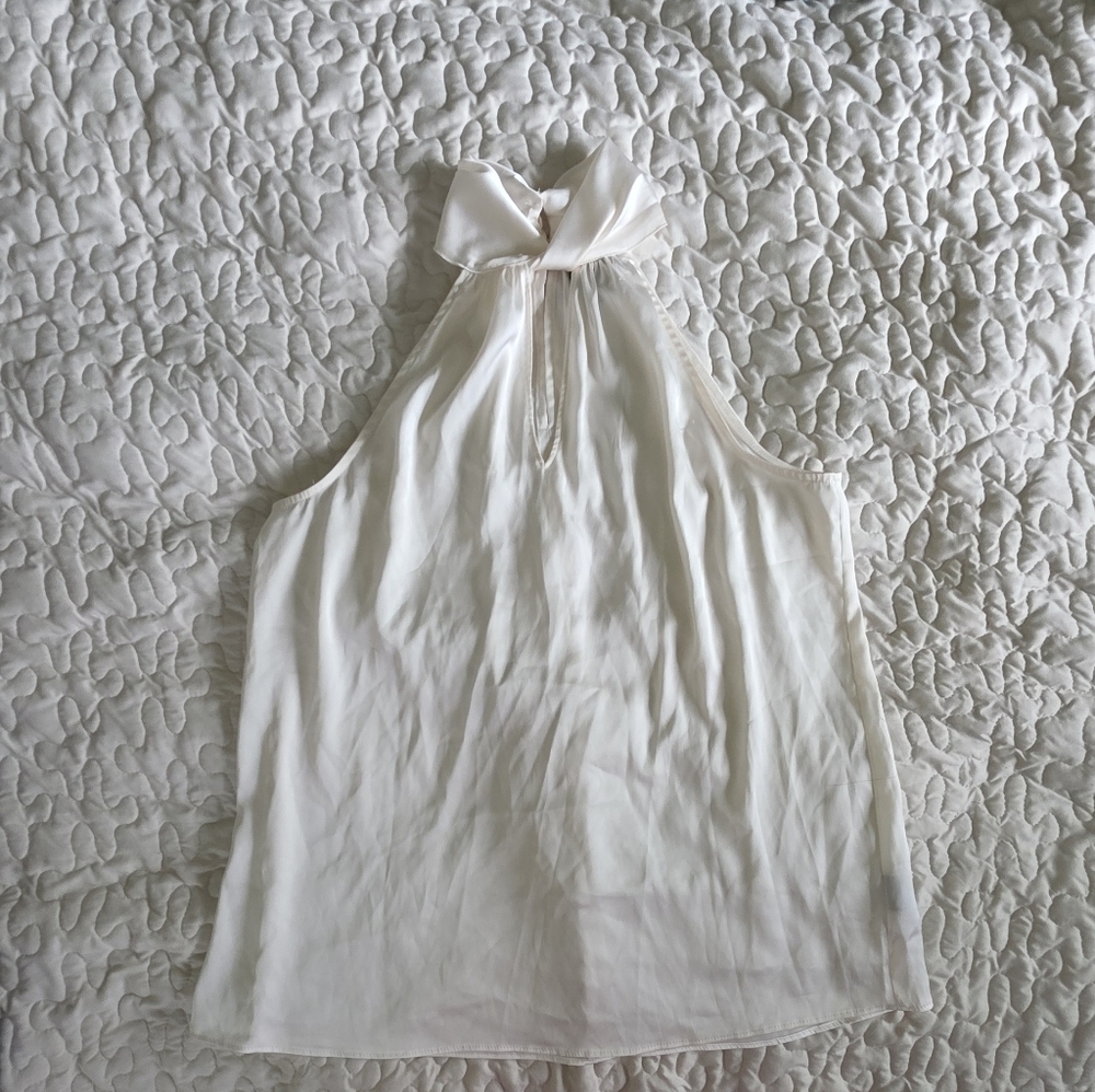 Worthington Cream Halter Blouse